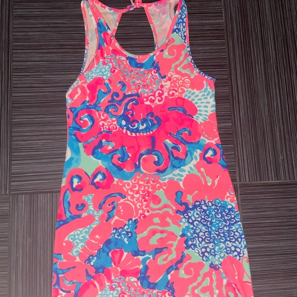Lilly Pulitzer Jodryn midi dress I’m so jelly size large l pink - Picture 5 of 5